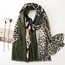 将图片加载到图库查看器,Fashion Leopard Scarf Women High Quality Autumn Winter Wrap Stylish Casual Wear Scarfs For Women Elegant Women's Scarf Fashion Scarf