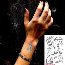 Load image into Gallery viewer, Fashion Luminous Sticker Tattoos Waterproof Temporary Different Luxury Tattoos For Womens Mens Kids