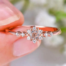 将图片加载到图库查看器,Fashion Luxury 925 Sterling Silver Snowflake Ring - 2021 Trending Fashion Jewelry for women Wedding Band Ring Promise Love Engagement Rings