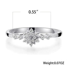 将图片加载到图库查看器,Fashion Luxury 925 Sterling Silver Snowflake Ring - 2021 Trending Fashion Jewelry for women Wedding Band Ring Promise Love Engagement Rings