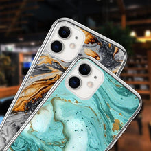 将图片加载到图库查看器,Fashion Marble Pattern Phone Case For iPhone 13 12 11 Pro Max 7 8 6 6S Plus X XR XS Max 12Mini 5 5S SE Cute Soft TPU Cover Full Body Protection with Raised Bezel