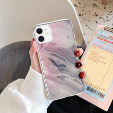 将图片加载到图库查看器,Fashion Marble Pattern Phone Case For iPhone 13 12 11 Pro Max 7 8 6 6S Plus X XR XS Max 12Mini 5 5S SE Cute Soft TPU Cover Full Body Protection with Raised Bezel
