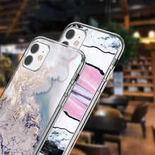 将图片加载到图库查看器,Fashion Marble Pattern Phone Case For iPhone 13 12 11 Pro Max 7 8 6 6S Plus X XR XS Max 12Mini 5 5S SE Cute Soft TPU Cover Full Body Protection with Raised Bezel
