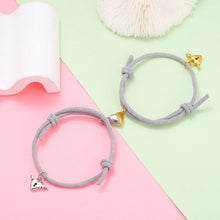 将图片加载到图库查看器,Fashion Matching Couple Bracelet Cute Heart Magnet Valentines Day Heart Ball Mutual Attraction Magnetic Rope Bracelets Magnetic Matching Friendship Rubber Strand Bracelets For Women Teens Couples Relationship Jewelry Gifts