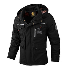 Load image into Gallery viewer, Fashion Men Casual Windbreaker Jacket Hooded Jacket Man Waterproof Outdoor Soft Men's Waterproof Windproof Jackets Breathable Snow Jacket With Hood Modern Winter Clothing Warm Thick Jacket For Outdoor