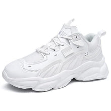 将图片加载到图库查看器,Fashion Mens Sneakers White Trend Casual Comfortable Black Mens Chunky Sneaker Design Summer White Outdoor Running Tennis Sneakers Sport Fashion Comfortable Casual Mens Sneakers