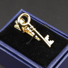 Load image into Gallery viewer, Fashion Metal Men Tie Clip Golden Musical Instrument Shape Simple Bar Clasp Luxury Fashion Necktie Tie Clips Bar Variety Pattern Mens Suit Wedding Gift Unique Tie Clip