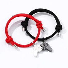 Load image into Gallery viewer, Fashion New Game Console Handle Couple Bracelet Magnet Charm Bracelet Game Controller Couples Bracelets Valentines Day Gifts Magnetic Matching Best Friend Bracelets Friendship Bracelets For Women Men