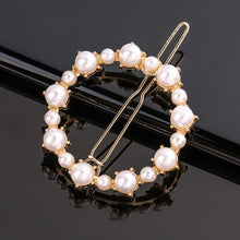 Load image into Gallery viewer, Fashion Pearl Hair Clip Women Girls Elegant Design Triangular Star Round Hairpin Barrette Hair Pins Ponytail Gorgeous Hair Accessories For Women
