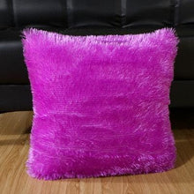 Load image into Gallery viewer, Fashion Plush Cushion Cover Shaggy Faux Fur Decorative Pillow Fur Pillows Fluffy Throw Pillows Cover Faux Fur Pillow Case Luxury Soft Cushion Cover Cushion Covers Home Living Room Seat Car Pink Pillowcase