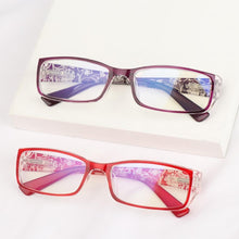 Load image into Gallery viewer, Fashion Print Reading Glasses Women Men Anti Blue Light Glasses Computer Goggles Eye Protection For Men And Women Portable High-definition Lens Retro Magnifier Eyewear Diopter +1.0~+4.0