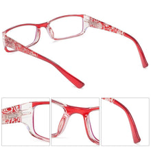 Load image into Gallery viewer, Fashion Print Reading Glasses Women Men Anti Blue Light Glasses Computer Goggles Eye Protection For Men And Women Portable High-definition Lens Retro Magnifier Eyewear Diopter +1.0~+4.0