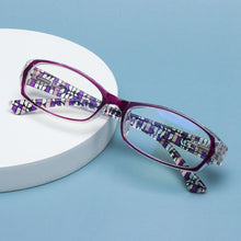 Load image into Gallery viewer, Fashion Print Reading Glasses Women Men Anti Blue Light Glasses Computer Goggles Eye Protection For Men And Women Portable High-definition Lens Retro Magnifier Eyewear Diopter +1.0~+4.0