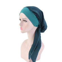 Load image into Gallery viewer, Fashion Printed Flowers Soft Beanie Turban Hat Inner Hijabs Cap Muslim Head Scarf Turban Bonnet Ladies Wrap Under Hijab Caps For Women