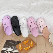 将图片加载到图库查看器,Fashion Sandal Clogs Women Slippers Soft Bottom Beach Sandals Women Clog Sandals Breathable Ankle-Wrap EVA Clogs Slippers For Women Fashion Comfortable Slip On Slides Shoes