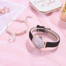 将图片加载到图库查看器,Fashion Set Watch Casual All-Match Leather Strap Student Watch Luminous Five-Pointed Star Dial Childrens Luminous Watch Women Casual Leather Female Wrist Watch Leather Band Quartz Watch