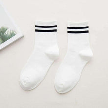 Load image into Gallery viewer, Fashion Socks Cotton Rainbow Color Black And White Christmas Gift Classic Warm Casual Tide Harajuku Funny Cute Pop Korean Socks Short Socks For Men And Women