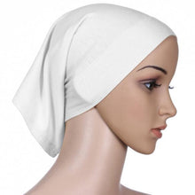 Load image into Gallery viewer, Fashion Soft Cotton Print Inner Headdress Lightweight Turban Elegant Bonnet Hijab Caps Arab Wrap Hijab Headscarf Hat For Woman