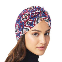 Load image into Gallery viewer, Fashion Soft Cotton Print Inner Headdress Lightweight Turban Elegant Bonnet Hijab Caps Arab Wrap Hijab Headscarf Hat For Woman