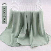Load image into Gallery viewer, Fashion Soft Long Plain High Quality Premium Heavy Lightweight Elegant Chiffon Hijab Scarf Scarves Hijabs Lightweight Islamic Head Wear Escharpe Shawls Long Shawls For Women