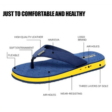 将图片加载到图库查看器,Fashion Summer Big Size Youth Slippers For Men Women Massage Non-Slip Cool Outside Flip Flops Breathable Thick-Soled Slippers