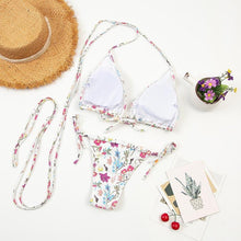 将图片加载到图库查看器,Fashion Swimwear Women Bikini Sets Women Lace Up Two Piece String Bikinis Beach Swimsuit Triangle Bathing Suit Side Tie Swimwear String Swimming Suit For Women Bathing Suit Micro Halter String Triangle Bikini
