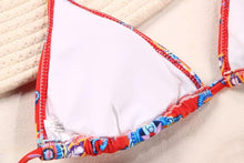 将图片加载到图库查看器,Fashion Swimwear Women Bikini Sets Women Lace Up Two Piece String Bikinis Beach Swimsuit Triangle Bathing Suit Side Tie Swimwear String Swimming Suit For Women Bathing Suit Micro Halter String Triangle Bikini