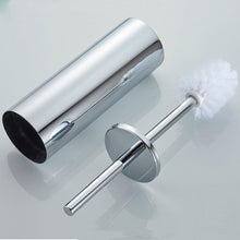 将图片加载到图库查看器,Fashion Toilet Cleaning Brush Holder Sets Wall Mount Stainless Steel Bathroom Accessories Hardware Black Chrome Toilet Bowl Brush with Stainless Steel Handle Durable Bristles Deep Cleaning Compact Bathroom Brush Save Space Good Grip Anti-Drip