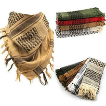 Load image into Gallery viewer, Fashion Unisex Lightweight Military Arab Tactical Desert Army Shemagh Keffiyeh Scarf Outdoor Unisex Army Military Tactical Arab Shemagh Cotton Scarves Hunting Keffiyeh Arabic Muslim Head Wrap Paintball Head Scarf Face Mesh Desert Bandanas