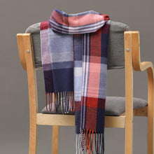 Load image into Gallery viewer, Fashion Winter Casual Classic Soft Plaid Popular Couple Lightweight Tartan Muffler Warm Scarf Cashmere Scarves Shawls Wraps Lightweight Women Warm Lattice Scarves Cashmere Hijab For Women
