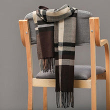 Load image into Gallery viewer, Fashion Winter Casual Classic Soft Plaid Popular Couple Lightweight Tartan Muffler Warm Scarf Cashmere Scarves Shawls Wraps Lightweight Women Warm Lattice Scarves Cashmere Hijab For Women