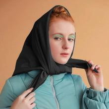 Load image into Gallery viewer, Fashion Winter Light Soft Warm Puffer Neckerchief Puff Neck Scarf Lightweight Head Wrap Headscarf Scarf Triangle Shawl Hood Scarf Puffy For Women