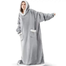 Load image into Gallery viewer, Fashion Winter Oversized Hoodies Sweatshirt Women Men Pullover Giant TV Blanket Hoodie Super Long Blanket With Sleeves Super Long Flannel Blanket with Sleeves Winter Hoodie for Women Men Giant Fleece Pullover Oversized Hoodie