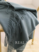 将图片加载到图库查看器,Fashion Winter Soft Wool Scarf Thickening Cashmere Lightweight Scarves Elegant Scarves Cashmere Escharpe Scarfs Lightweight Shawls Hijabs Shawls Scarves Warm Warps For Women