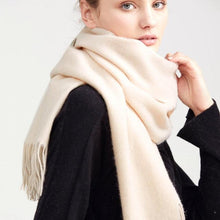 将图片加载到图库查看器,Fashion Winter Soft Wool Scarf Thickening Cashmere Lightweight Scarves Elegant Scarves Cashmere Escharpe Scarfs Lightweight Shawls Hijabs Shawls Scarves Warm Warps For Women
