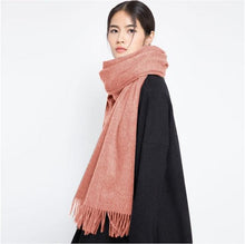 将图片加载到图库查看器,Fashion Winter Soft Wool Scarf Thickening Cashmere Lightweight Scarves Elegant Scarves Cashmere Escharpe Scarfs Lightweight Shawls Hijabs Shawls Scarves Warm Warps For Women