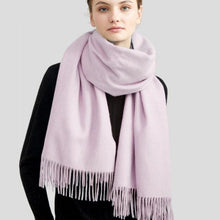 将图片加载到图库查看器,Fashion Winter Soft Wool Scarf Thickening Cashmere Lightweight Scarves Elegant Scarves Cashmere Escharpe Scarfs Lightweight Shawls Hijabs Shawls Scarves Warm Warps For Women