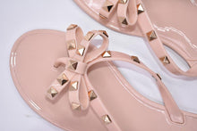 Load image into Gallery viewer, Fashion Woman Flip Flops Summer Shoes Cool Beach Flip Flops Bow Flat Sandals Bowknot Charming Shoes Sandals Flip Flops Thong Sandals With Bow Summer Flat Beach Party Shoes