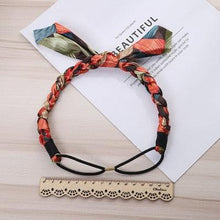 将图片加载到图库查看器,Fashion Women Chiffon Floral Bowknot Braid Headbands Ladies Girl Rabbit Ears Hairband Elastic Banana Leaf Beach Gorgeous Hair Accessories For Women