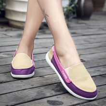 Load image into Gallery viewer, Fashion Women Flat Shoes New Espadrilles Casual Canvas Spring Summer Women Flat Mesh Running Casual Slip On Comfortable Walking Flats Shoes For Womens