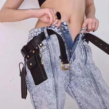 Load image into Gallery viewer, Fashion Women Leather Luxury Women Fanny Pack Black Retro Crossbody Shoulder Purse Wallet Party Bag For Women And Girl