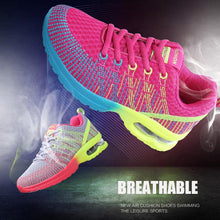将图片加载到图库查看器,Fashion Women Lightweight Running Shoes Outdoor Sports Shoes Breathable Mesh Comfort Air Cushion Lace Up Sneakers Womans Athletic Sneakers Workout Running Shoes