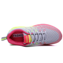 将图片加载到图库查看器,Fashion Women Lightweight Running Shoes Outdoor Sports Shoes Breathable Mesh Comfort Air Cushion Lace Up Sneakers Womans Athletic Sneakers Workout Running Shoes