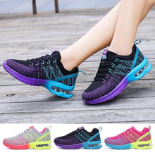 将图片加载到图库查看器,Fashion Women Lightweight Running Shoes Outdoor Sports Shoes Breathable Mesh Comfort Air Cushion Lace Up Sneakers Womans Athletic Sneakers Workout Running Shoes