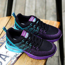 将图片加载到图库查看器,Fashion Women Lightweight Running Shoes Outdoor Sports Shoes Breathable Mesh Comfort Air Cushion Lace Up Sneakers Womans Athletic Sneakers Workout Running Shoes