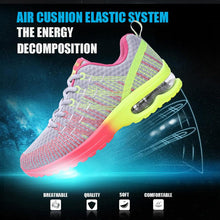 将图片加载到图库查看器,Fashion Women Lightweight Running Shoes Outdoor Sports Shoes Breathable Mesh Comfort Air Cushion Lace Up Sneakers Womans Athletic Sneakers Workout Running Shoes