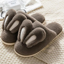 将图片加载到图库查看器,Fashion Women Slippers Winter Warm Fur Shoes Men Couples Cute Rabbit Ears Soft Sole Home Indoor Plush Winter Warm Memory Foam Cotton Home Slippers Soft Plush Fleece Slip On House Slippers