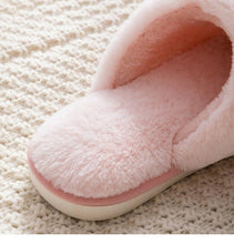 将图片加载到图库查看器,Fashion Women Slippers Winter Warm Fur Shoes Men Couples Cute Rabbit Ears Soft Sole Home Indoor Plush Winter Warm Memory Foam Cotton Home Slippers Soft Plush Fleece Slip On House Slippers