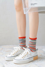 Load image into Gallery viewer, Fashion Women Socks New Spring Summer Mesh Thin Long Printed Socks Women Casual Breathable Fresh Flower Socks Korea Style Color Thin Socks For Women