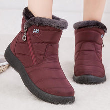 Load image into Gallery viewer, Fashion Womens Waterproof Boots Snow Boots For Winter Casual Lightweight Ankle Warm Winter Boots Fur Lined Warm Ankle Boots Slip On Waterproof Outdoor Booties Comfortable Shoes For Women